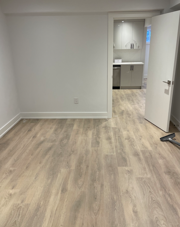 Experience the beauty of a professionally renovated floor with our hardwood, laminate, and vinyl services